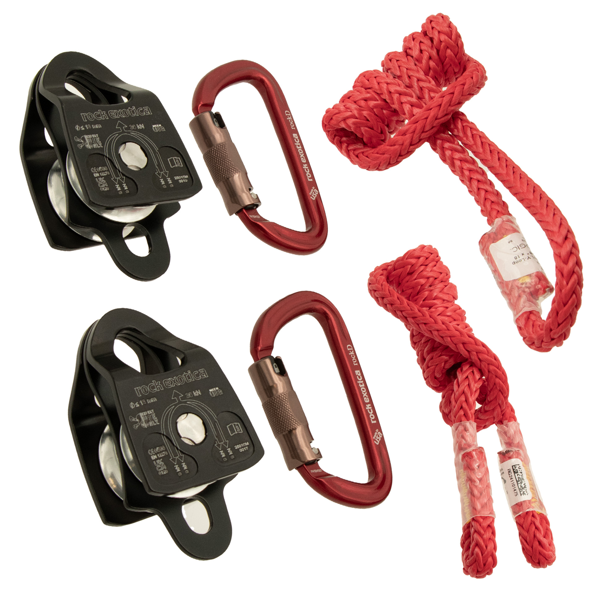 PETZL - ロックエキゾチカRock Exotica Aztek アズテックセット AZTEK Pulley System | Rock Exotica rope rescue and rigging